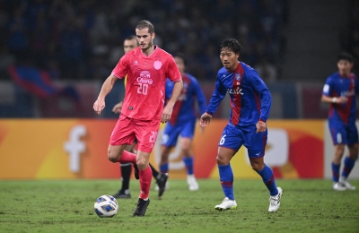 ปราสาทสายฟ้า เจอโขกท้ายเกม บุกพ่าย เวนท์ฟอเรท โคฟุ 0-1 ลูกหนัง ACL นัด 2