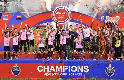 ปราสาทสายฟ้า ซัด 2 ตุงทดเวลา เชือด ราชันโคขาว ผงาดแชมป์รีโว่ คัพ สมัยที่ 8