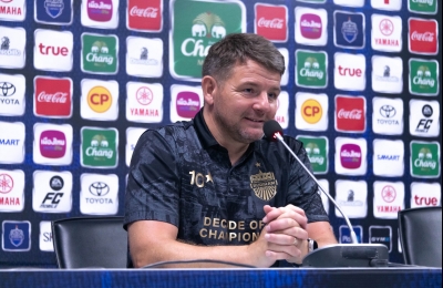 มาร์ค แจ็คสัน รับ วันนี้ยังทำได้ไม่ดีพอ ขอบคุณแฟนบอล เป็นส่วนสำคัญให้ทีมกลับมาพลิกชนะ พลังกาญจน์ เอฟซี 3-1