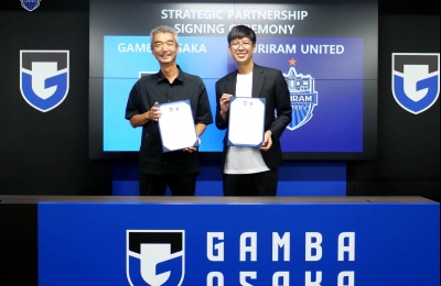 สโมสรบุรีรัมย์ ยูไนเต็ด ขอประกาศให้ทราบว่า ทางสโมสรได้บรรลุข้อตกลงความเป็นหุ้นส่วนเชิงกลยุทธ์ร่วมกับสโมสรกัมบะ โอซาก้า